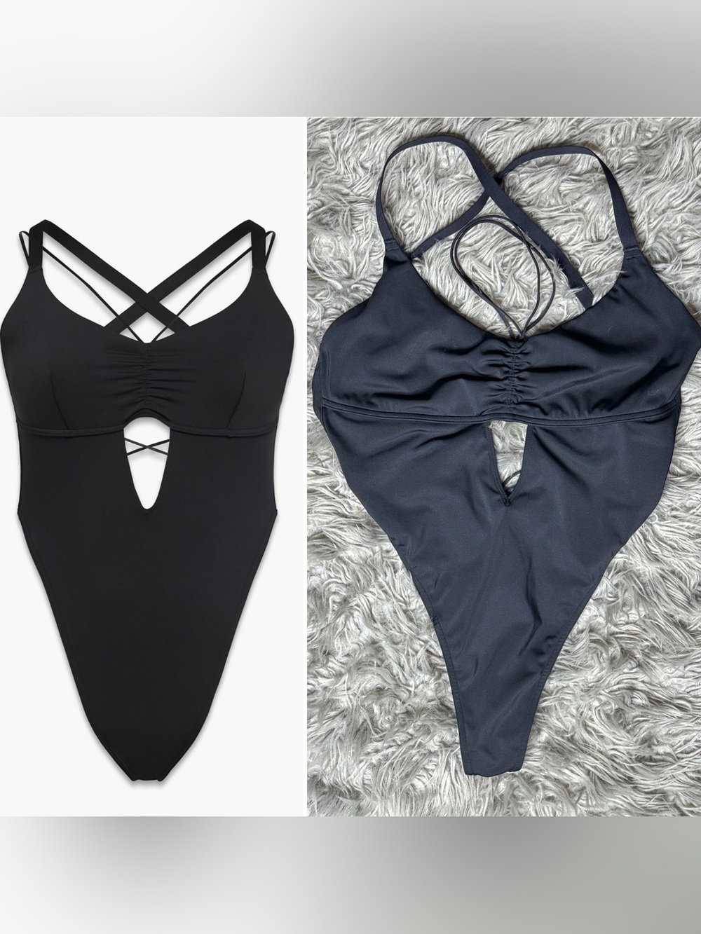 Savage X Fenty Black Caviar Curve Alert Bodysuit XL